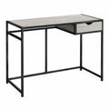 Biurko drewniane z szufladą, metalowe, 120cm, Czarne