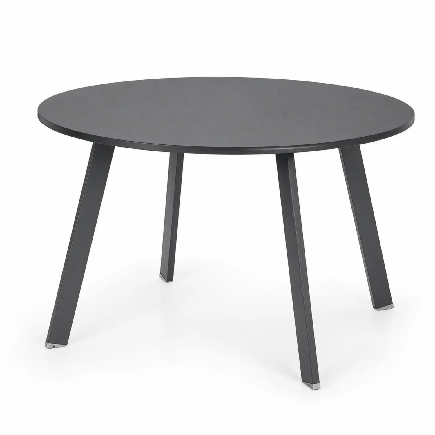 Metalowy stół okrągły czarny 120 cm