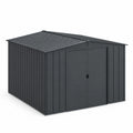 Szopa ogrodowa metalowa ciemnoszara 300x240x210cm